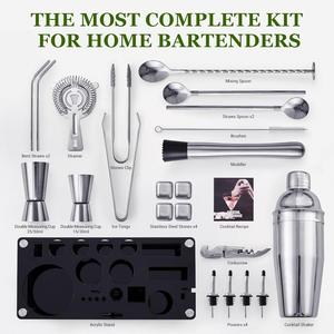 Wholesale Hot Style Customized <b>Whiskey</b> Set Professional Barware Tool Sets Bar Accessories - Product Image 3