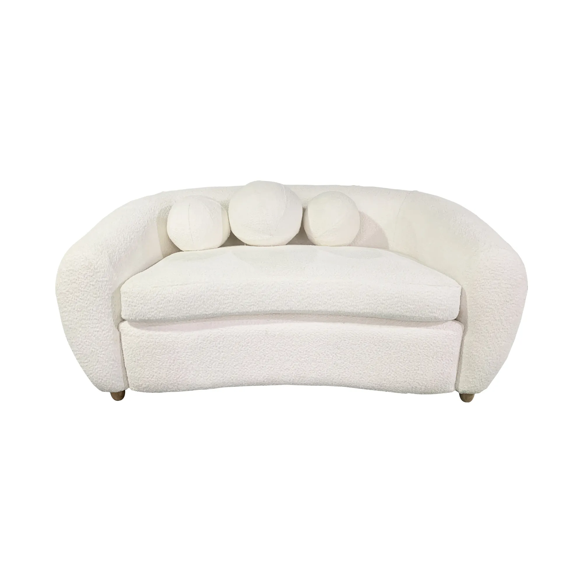 Mobili da soggiorno dal Design moderno contemporaneo Love Seat White 2 posti Home Leisure Lounge sofa