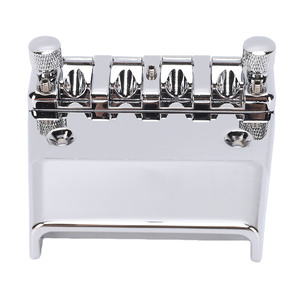 Puente de bajo compatible con <span class=keywords><strong>Rickenbacker</strong></span> de 4 cuerdas, ensamblaje de selletas ajustables de aleación de zinc chapadas en cromo de 18 mm - Product Image 5