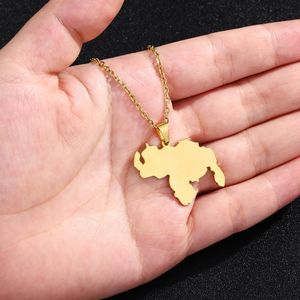 New Item Venezuela Map Pendant Necklaces Silver Color/Gold Jewelry Venezuelan <strong>Jewellery</strong> - Product Image 3