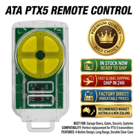 Ouvre-porte de garage ATA PTX5, émetteur portatif 433,92 MHz, PTX-5 TrioCode GDO PTX5V1 PTX5V2 GDO Rolling Code