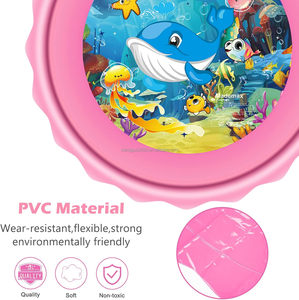 Parque Acuático Inflable y Aspersor Exterior para Niños Pequeños y Niños de 3 a 9 Años, Diseño de Animales Marinos, Diversión Acuática de Verano en el Patio Trasero - Product Image 5