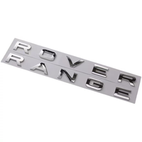 Emblème 3D de style lettre pour capot moteur, pare-chocs arrière et coffre à bagages, compatible avec les logos anglais Land Rover Range Rover