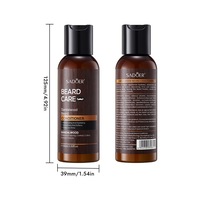 Kit de Soins Barbe Homme Marque Blanche : Shampoing et Après-Shampoing au Bois de Santal Hydratant, Nourrissant et Nettoyant en Profondeur