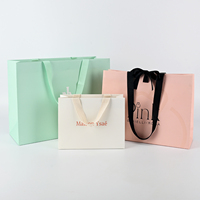 Emballage cadeau de bijoux de boutique en gros personnalisé, écologique, biodégradable, recyclable, ruban multicolore, poignée, nœud, luxe