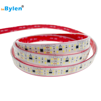 Étanche haute tension AC 220V 230V 240LED 15mm Double rangées 2835 50M sans chute de tension LED bande IP67 IP68 LED bande lumineuse