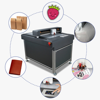Plotter de corte plano 6090 de cartón de doble cabeza CNC Digital, caja de regalo adhesiva, plotter de troquelado plano de adsorción al vacío