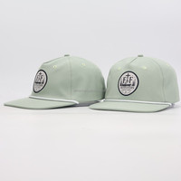 Casquette trucker Richardson 256 à 5 panneaux non structurée en polyester à séchage rapide, casquettes à visière plate brodées vierges, casquettes snapback style « Dad Hat » avec corde