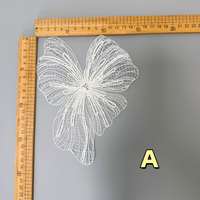 Dentelle élégante en fil de soie brodé pour accessoires de chaussures DIY, décoration intérieure écologique