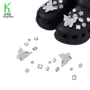 Accesorios de aleación para decoración de zapatos, hebilla de zapato, <span class=keywords><strong>adornos</strong></span> de cadena de diamantes de imitación de cristal acrílico, novedad - Product Image 4
