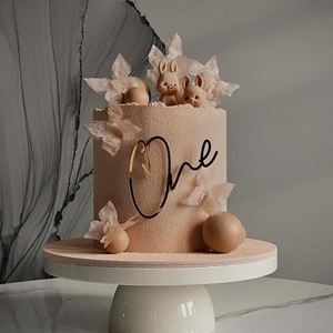 Decorazione per Torta in Acrilico Oro Rosa per Primo Compleanno, Accessori per Torta per Bambino o Bambina di Un <span class=keywords><strong>Anno</strong></span> - Product Image 3