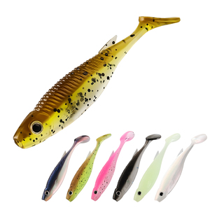 Palmer 3 pièces/sac 7.5cm 2.6g queue de pagaie leurres en plastique souple t queue en plastique souple <span class=keywords><strong>leurre</strong></span> de pêche poisson bionique <span class=keywords><strong>leurre</strong></span> appât - Product Image 3