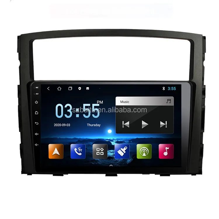 Android 10,0 pantalla táctil coche reproductor dvd gps para MITSUBISHI PAJERO 2006-2012 construido en FLASH reproductor de dvd del coche