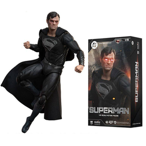 Figura de Acción Fondjoy DC <span class=keywords><strong>Superman</strong></span> Negro 2.0, Escala 1/9, 19cm/7.6in, Modelo Original Auténtico, Juguete Coleccionable, Regalo - Product Image 1