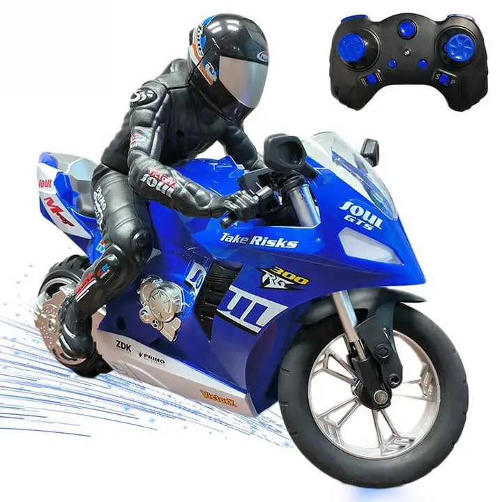 1/6 Rc giocattoli acrobatici moto telecomando moto con giroscopio a 6 assi auto-bilanciamento in piedi RC moto giocattolo
