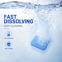 Tablette nettoyante solide écologique à haute mousse pour machine à laver, puissant nettoyant ménager pour le linge