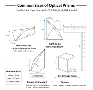 Prisme optique à angle droit/prisme de dispersion/prisme cubique/prisme de division de faisceau pour instruments optiques laser - Product Image 4
