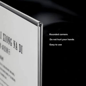 ที่ใส่เมนูโปสเตอร์ทำจากอะคริลิคแบบ A5มีขาตั้งสำหรับแสดงใบปลิวแบบเอนเอียง - Product Image 2