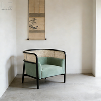 Canapé d'angle individuel en rotin tressé de luxe moderne, confortable et minimaliste, de haute qualité, pour la vente en gros