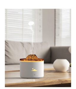 Volcano <b>Aroma</b> <b>Diffuser</b>, Jellyfish Mist Humidifier with 7-Color Flame Light, Timer, Low Noise, Home & Office Use - Product Image 4