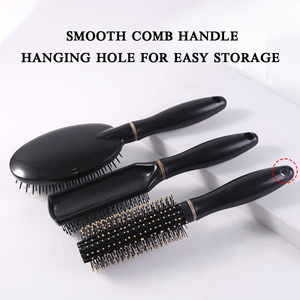 Wholesale Custom Home 3Pcs Hair <strong>Brush</strong> Set Scalp Massage Airbag Comb Plastic Handle <strong>Curly</strong> and Detangling Hair <strong>Brush</strong> - Product Image 4