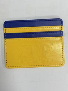 Cartera y Monedero <span class=keywords><strong>de</strong></span> Cuero PU con Logotipo <span class=keywords><strong>de</strong></span> la Hermandad Griega Delta <span class=keywords><strong>Sigma</strong></span> Theta en Relieve Rojo y Blanco para Damas, Porta Tarjetas <span class=keywords><strong>de</strong></span> Crédito e Identificación - Product Image 6