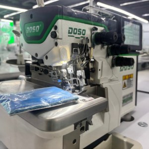 Macchina da cucire industriale S6-5AT/BUT a letto piano, 5 fili, punto di <span class=keywords><strong>sicurezza</strong></span>, overlock con motore tagliafilo automatico per leggings sportivi - Product Image 3