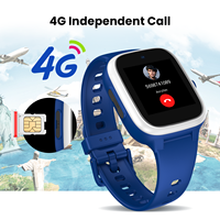 Montre connectée pour enfants LAGENIO L29E 4G avec carte SIM, caméra 0,3MP, GPS, suivi LBS, appel vidéo SOS, écran TFT, bracelet en silicone, montre pour enfants