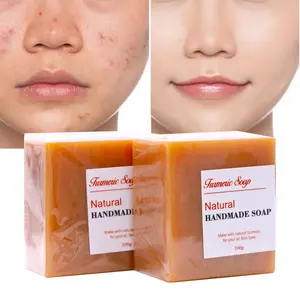 Savon écologique fait à la main, bio, haute qualité, pour l'éclaircissement du visage, vente en gros, 6 pièces