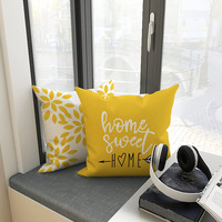 Offre Spéciale – Ensemble de Housses de Coussin Carrées en Lin Lavables à Motif Personnalisé pour Extérieur, avec Fermeture Éclair, Idéal pour Canapé et Fenêtre en Baie de Maison Moderne