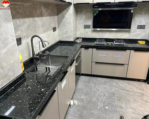 Encimeras de <span class=keywords><strong>Granito</strong></span> Premier Emrrald Pearl, Losa Impermeable, Cortada a Medida, <span class=keywords><strong>Granito</strong></span> Verde Hassan Natural para Diseño de Encimeras de Cocina - Product Image 1