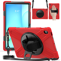 Coque arrière en silicone pour Samsung Tab S10 FE S10FE Plus + 13,1 pouces X620 X626 2025 S10FE+ PC, étui robuste avec bandoulière