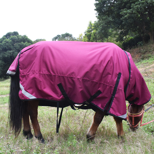 Ripstop armadura durável poliéster balístico impermeável 1200D inverno cavalo cobertor para terreno áspero - Product Image 6