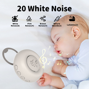 Machine à bruit blanc rechargeable pour bébé, 20 sons apaisants, rose, best-seller - Product Image 2
