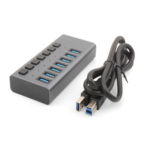 Skyvision con interruttore 3.0 Hub USB 7 porta indicatore LED per Laptop mac mini Pc accessori per Computer USB C 3.0 docking Station - Product Image 5