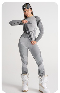 Conjunto Térmico de Compresión sin Costuras para Mujer 2026, Ropa de Esquí de Secado Rápido y Transpirable, Camiseta y Pantalones de Capa Base para Deportes al Aire Libre - Product Image 5