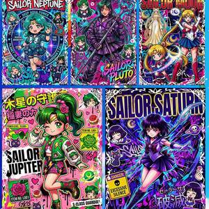 Cartes de fan art YZ dernières nouveautés, figurines anime Eif Baby, Cinnamoroll, cadeau <span class=keywords><strong>Sailor</strong></span> <span class=keywords><strong>Moon</strong></span>, cartes de collection B5, coffret booster de cartes artistiques, <span class=keywords><strong>jeux</strong></span> de société - Product Image 5