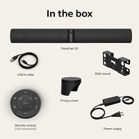 Cámara de Video para Sala de Reuniones Jabra PanaCast 50 Inteligente Panorámica de 180° y 4K, Cámara Web de Gran Angular Fácil de Configurar con Micrófonos