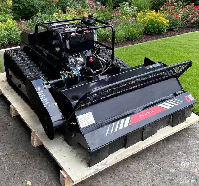 Forestry Machinery Mulcher Flail Mower Remote-Controlled Hydraulic Lifting Crawler Lawn Mower 780W Brushless Motor Grass Cutter