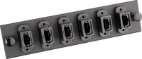 Panel Patch Fiber Optik yang Dapat Ditukar LGX Adapter Plate Metal Hitam