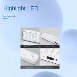 Đèn chiếu sáng di động có thể sạc lại với 60 chip LED và thời gian hoạt động khẩn cấp 3 giờ cho các ứng dụng đèn cắm trại. - Product Image 2