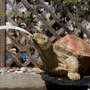 Fuente de Tortuga de Resina, Decoración de Jardín para Exteriores, Estatua con Agua para Patio, Regalo para Amantes, Atrae la Suerte y la Prosperidad - Product Image 6