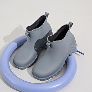 Idoit femmes bottes de pluie léger Eva sans lacet filles <span class=keywords><strong>amovible</strong></span> bottines solide extérieur imperméable dames chaussures de pluie - Product Image 2