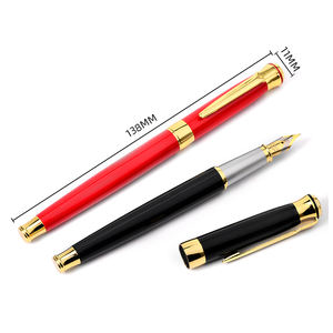 Set Regalo Penna Promozionale Aziendale 2022 con Scatola, Penna Stilografica di Lusso per Calligrafia con Cartuccia d'Inchiostro, Set Penna in Metallo - Product Image 4