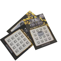 Carte à Gratter Gagnante Conception Personnalisée 2024, Impression à Bas Prix, Billet Doré, Jeux de Loterie, Bon en Papier à Gratter