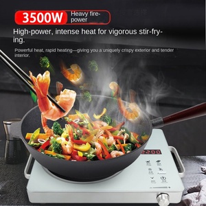 Placa de Inducción Cerámica de 2000W en Oferta, Cocina Eléctrica con Tecnología Infrarroja, Superficie de Vidrio, Perillas de Aluminio, Uso en Cocina - Product Image 4