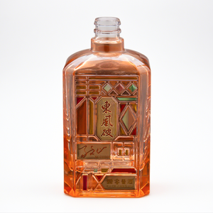 Nouvelle conception de bouteille en verre carrée écologique de 500 ml avec impression sur écran pour la vodka, le gin, le rhum, la tequila, le <span class=keywords><strong>whisky</strong></span> - Product Image 5