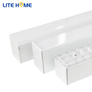 Litehome 2021 핫 세일 좋은 품질 5ft 60w led 스트립 빛 선형 전등 화이트 블랙 번개 상업 조명