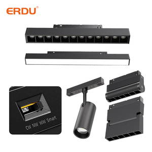 Haute qualité 36W Commercial Track Cob Rail projecteur 360 réglable neutre blanc nordique SAA LED Restaurant DC 48V aluminium CRI - Product Image 2
