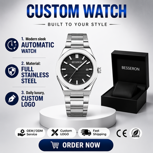 Reloj Mecánico Automático Miyota para Hombre, Nuevo Estilo, Caja de Acero Inoxidable, Cristal de Zafiro, Resistente al Agua 5BAR, de Lujo, Venta al Por Mayor - Product Image 1